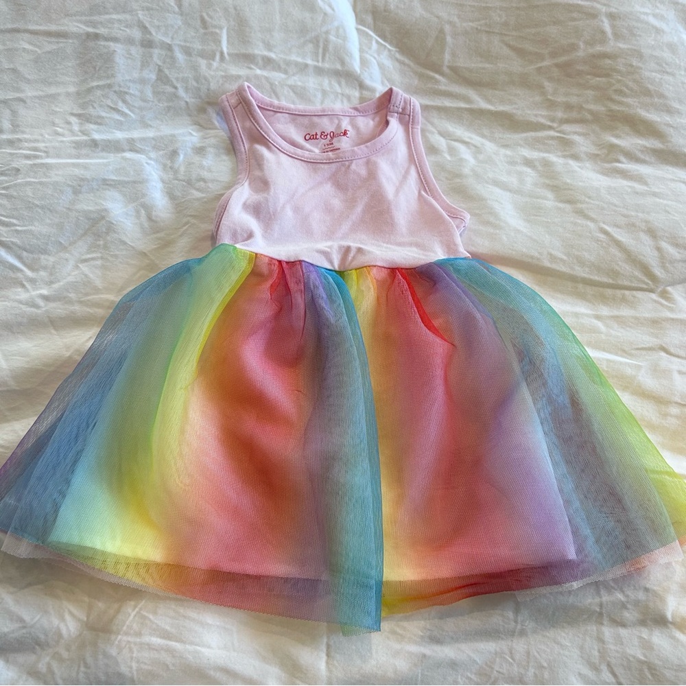 Kid / rainbow flared skirt 12M